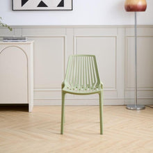 Set de 4 Sillas Tanger, Verde Olivo, con Espaldar y Diseño Moderno