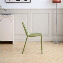 Set de 4 Sillas Tanger, Verde Olivo, con Espaldar y Diseño Moderno