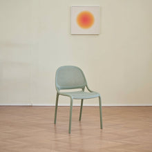 Silla Tolondo, Verde Olivo, con Espaldar Redondo Transpirable y Diseño Minimalista