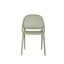 Silla Tolondo, Verde Olivo, con Espaldar Redondo Transpirable y Diseño Minimalista