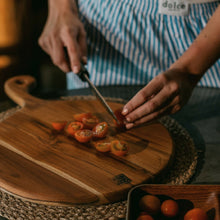 Tabla para cocina Redonda Niza en madera Teca