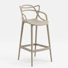 Silla para Bar Palermo, Taupe, con Reposa Pies Doble Propósito