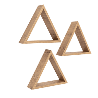 Set de Repisas Angular, Beige, X 3 Unidades