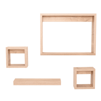 Set de Repisas Amelia, Beige, X 4 Unidades