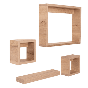 Set de Repisas Amelia, Beige, X8 Unidades