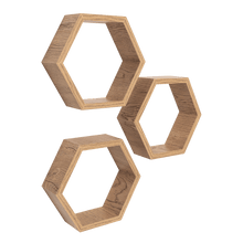 Set de Repisas Hexagonal Hades, Beige, X 3 Unidades