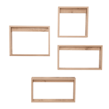 Set de Repisas Rectangulares Utah, Beige, X 4 Unidades