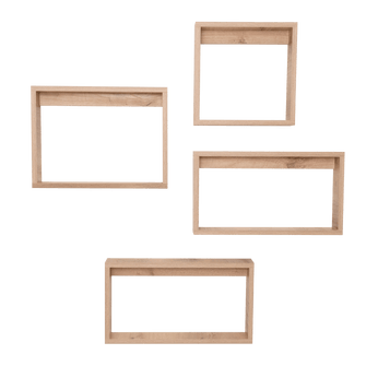 Set de Repisas Rectangulares Utah, Beige, X 4 Unidades