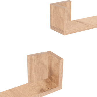 Set de Repisas en U Eva, Beige, X3 Unidades