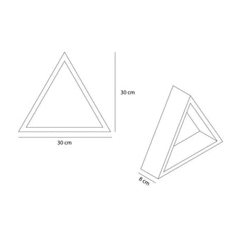 Set de Repisas Angular, Beige, X 3 Unidades