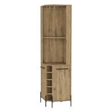 Mueble Multiusos Sharon, Macadamia, con Dos Puertas y Amplio Espacio Para Botellas