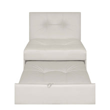 Silla Cama Angela Cuero Sintetico, Color Beige