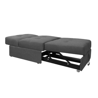 Silla Cama Angela Tela, Color Gris