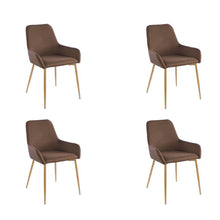 Set de 4 Sillas Clásicas Concept, Chocolate y Café Claro, con Cómodo Espaldar