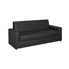 Sofa Alondra Cuero Sintetico, Color Negro