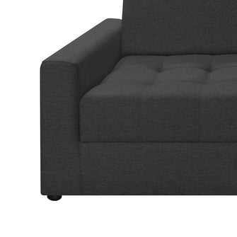 Sofa Alondra Tela, Color Gris Oscuro