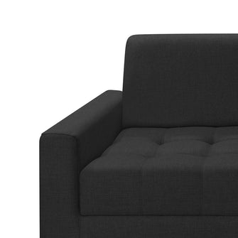 Sofa Alondra Tela, Color Negro