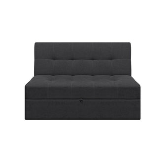 Sofa Cama Angela Antifluido, Color Gris Oscuro