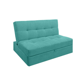 Sofa Cama Angela Antifluido, Color Turquesa