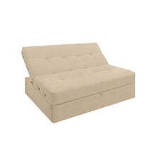 Sofa Cama Angela Con Brazos Antifluido, Color Beige