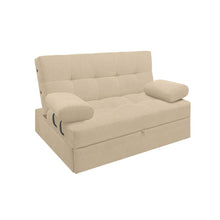 Sofa Cama Angela Con Brazos Antifluido, Color Beige