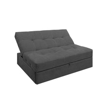 Sofa Cama Angela Con Brazos Tela, Color Gris