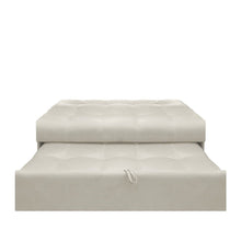 Sofa Cama Angela Cuero Sintetico, Color Beige