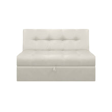 Sofa Cama Angela Cuero Sintetico, Color Beige