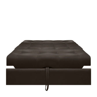 Sofa Cama Angela Cuero Sintetico, Color Café