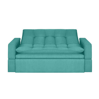 Sofa Cama Ethel Antifluido, Color Turquesa