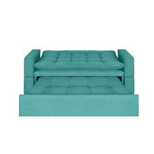 Sofa Cama Ethel Antifluido, Color Turquesa