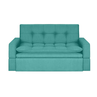 Sofa Cama Ethel Antifluido, Color Turquesa