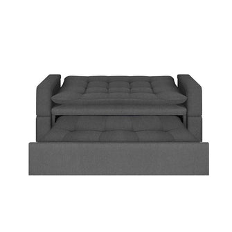 Sofa Cama Ethel Tela, Color Gris