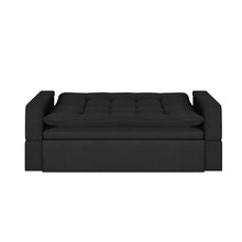 Sofa Cama Ethel Tela, Color Negro