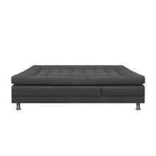 Sofá Cama Multifuncional Euro Con Brazos Antifluido, Color Gris