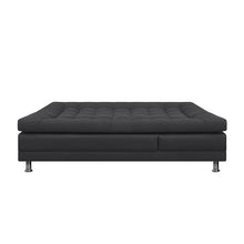 Sofa Cama Multifuncional Euro Con Brazos Antifluido, Color Gris Oscuro