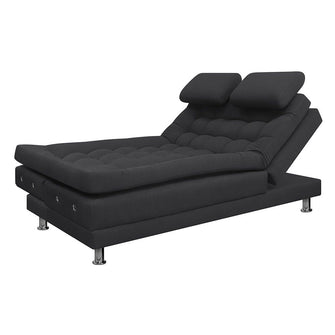 Sofa Cama Multifuncional Euro Con Brazos Antifluido, Color Gris Oscuro