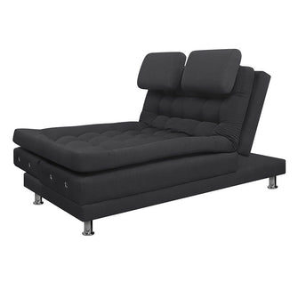 Sofa Cama Multifuncional Euro Con Brazos Antifluido, Color Gris Oscuro