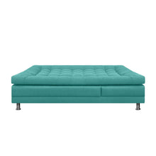 Sofa Cama Multifuncional Euro Con Brazos Antifluido, Color Turquesa