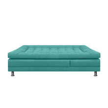 Sofa Cama Multifuncional Euro Con Brazos Antifluido, Color Turquesa