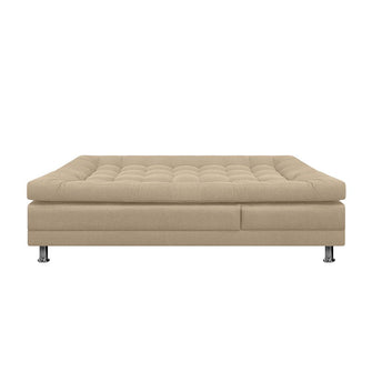 Sofa Cama Multifuncional Euro Con Brazos Tela, Color Beige