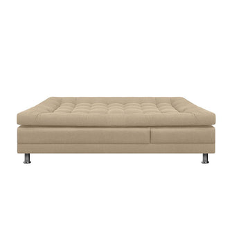 Sofa Cama Multifuncional Euro Con Brazos Tela, Color Beige