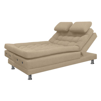 Sofa Cama Multifuncional Euro Con Brazos Tela, Color Beige