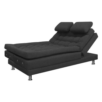 Sofa Cama Multifuncional Euro Con Brazos Tela, Color Gris Oscuro