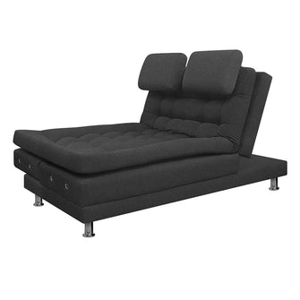 Sofa Cama Multifuncional Euro Con Brazos Tela, Color Gris Oscuro