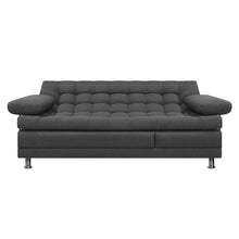 Sofa Cama Multifuncional Euro Con Brazos Tela, Color Gris