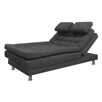 Sofa Cama Multifuncional Euro Con Brazos Tela, Color Gris