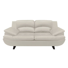 Sofa Cindy Cuero Sintetico, Color Beige