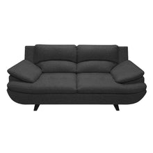 Sofa Cindy Tela, Color Gris Oscuro