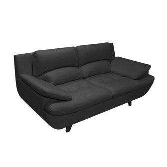 Sofa Cindy Tela, Color Negro